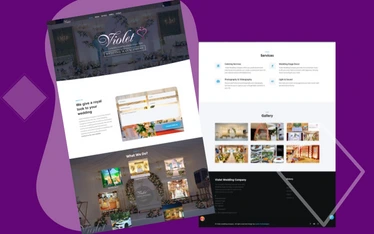 website development company Violet Wedding Company